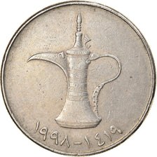 Moneta, Emirati Arabi Uniti, Dirham, 1989/AH1409, BB, Rame-nichel, KM:6.1