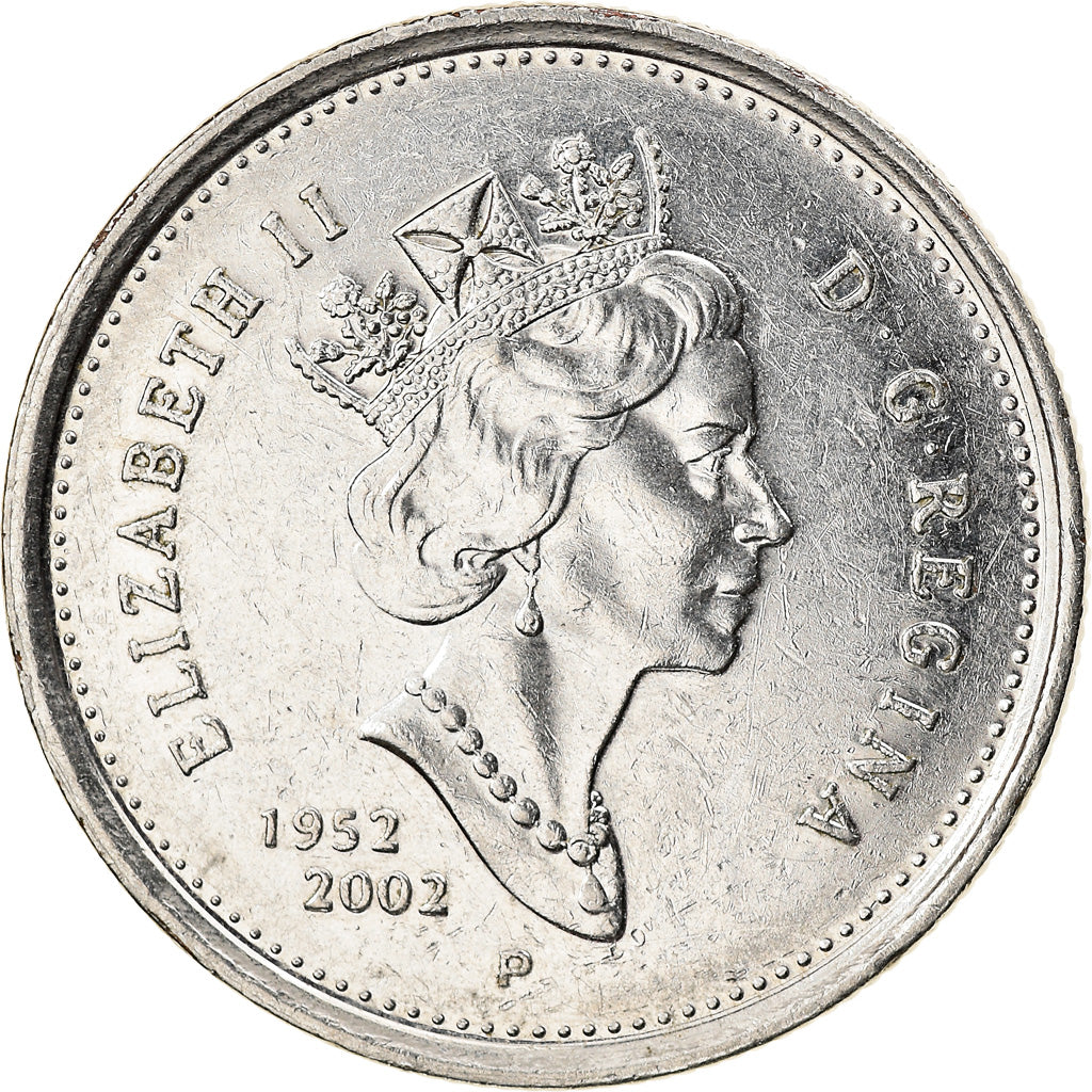 Coin, Canada, 25 Cents, 2002, Royal Canadian Mint, AU(50-53), Nickel plated