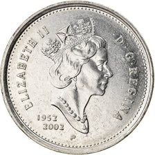 Coin, Canada, 25 Cents, 2002, Royal Canadian Mint, AU(50-53), Nickel plated
