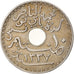 Coin, Tunisia, Muhammad al-Nasir Bey, 10 Centimes, 1919, Paris, EF(40-45)