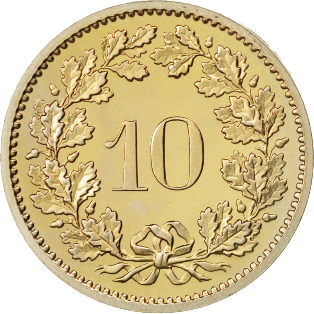 SWITZERLAND, 10 Rappen, 1978, Bern, KM #27, MS(63), Copper-Nickel, 19.15, 3.01