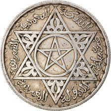 Coin, Morocco, Mohammed V, 100 Francs, 1953, Paris, EF(40-45), Silver, KM:52