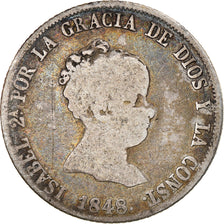 Monnaie, Espagne, Isabel II, 4 Réales, 1848, Madrid, TB+, Argent, KM:519.2