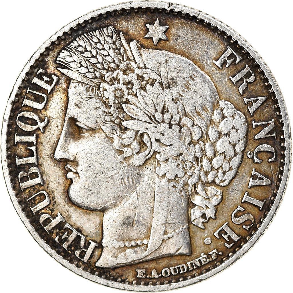 Munten, Frankrijk, 50 Centimes, 1851, Paris, FR+, Zilver, KM:769.1, Gadoury:411