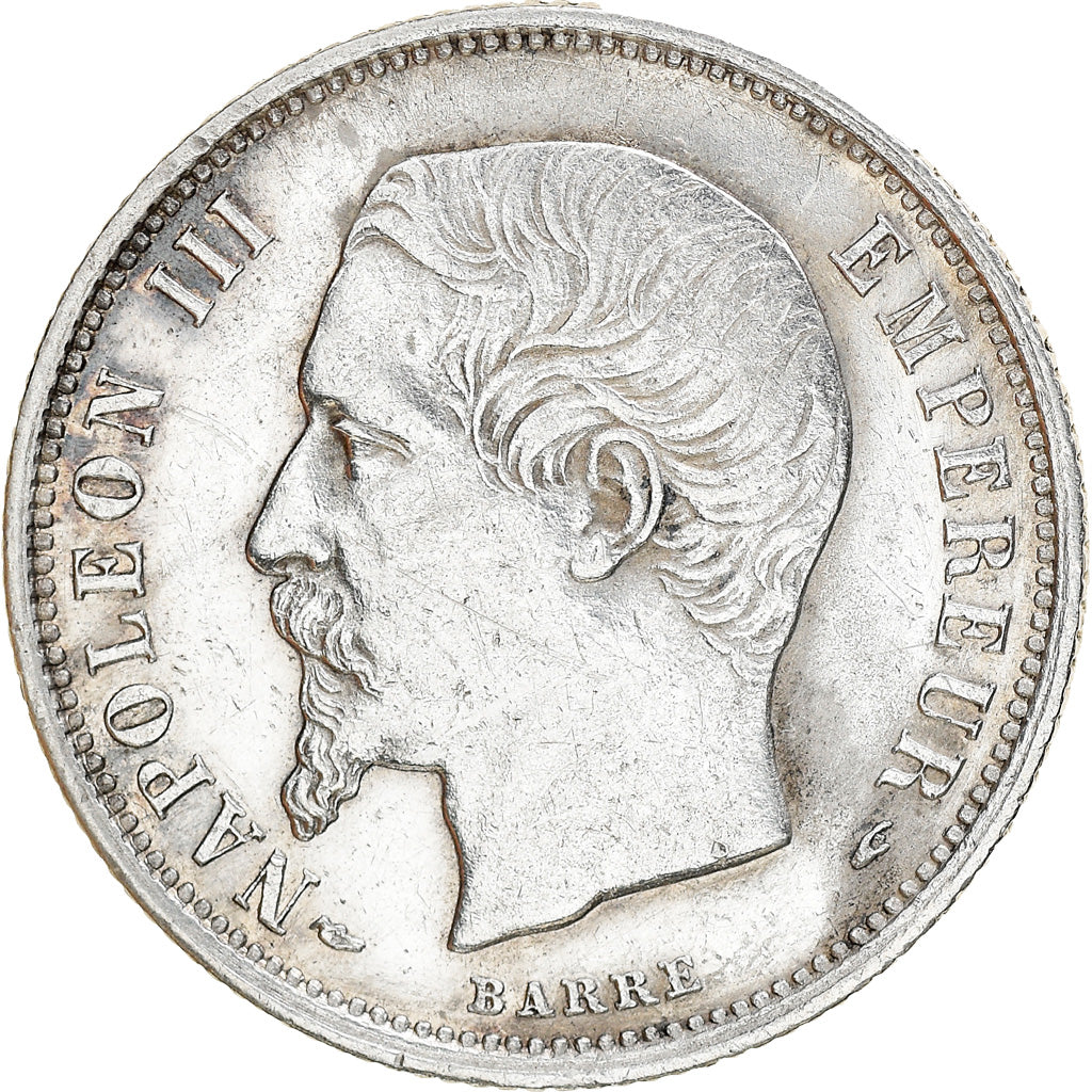 Coin, France, Napoléon III, 50 Centimes, 1855, Paris, EF(40-45), Silver