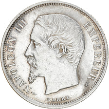 Coin, France, Napoléon III, 50 Centimes, 1855, Paris, EF(40-45), Silver