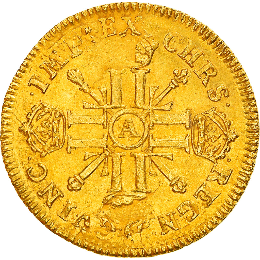 Coin, France, Louis XIV, Louis d'or aux 8 L et aux insignes, Paris, EF(40-45)