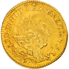 Moneta, Francja, Louis XIV, Louis d'or aux 4 L, 1693, VF(30-35)