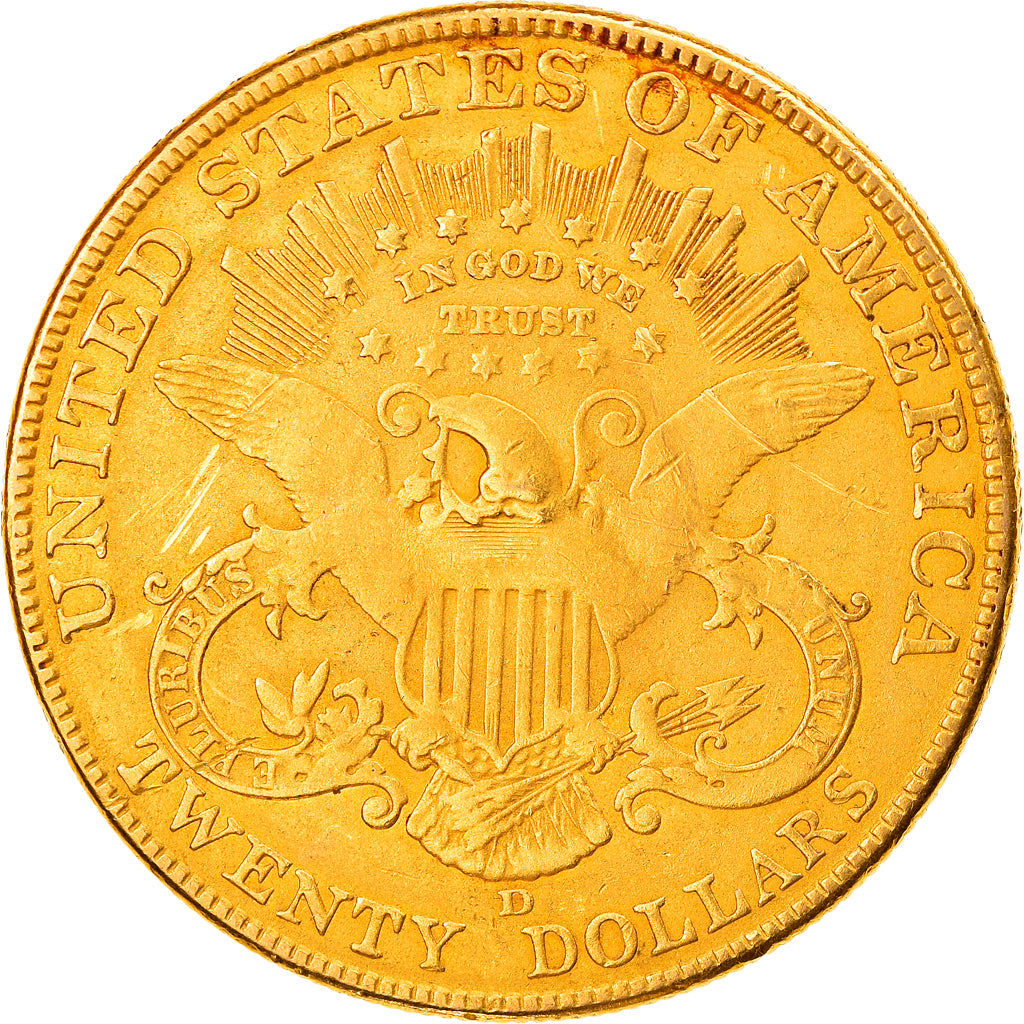 Monnaie, États-Unis, Liberty Head, 20 Dollars, 1907, Denver, TTB, Or, KM:74.3