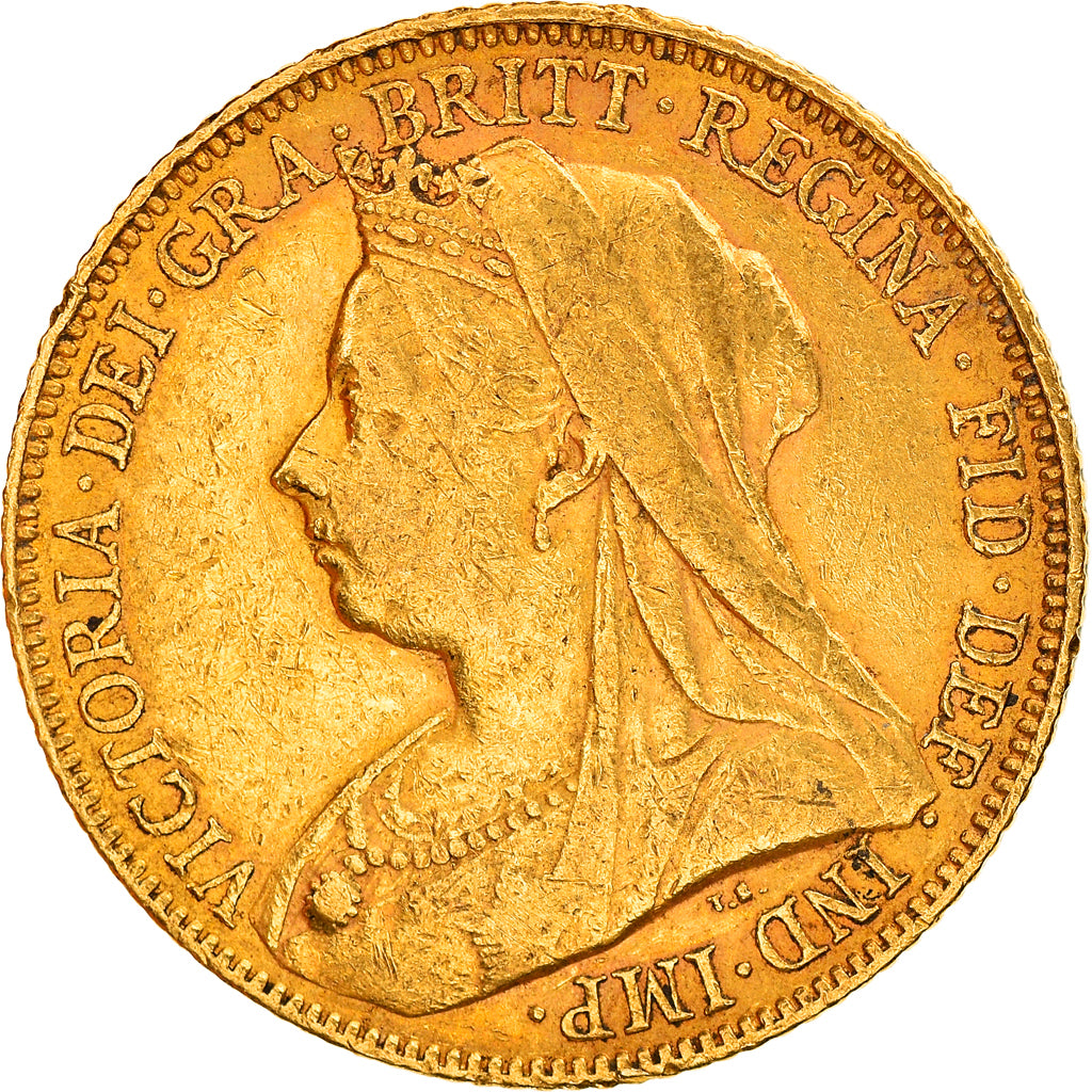 Coin, Great Britain, Victoria, Sovereign, 1899, EF(40-45), Gold, KM:785