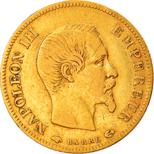 Coin, France, Napoleon III, 10 Francs, 1855, Paris, EF(40-45), Gold, KM:784.3