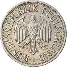 Coin, GERMANY - FEDERAL REPUBLIC, Mark, 1962, Hamburg, EF(40-45), Copper-nickel