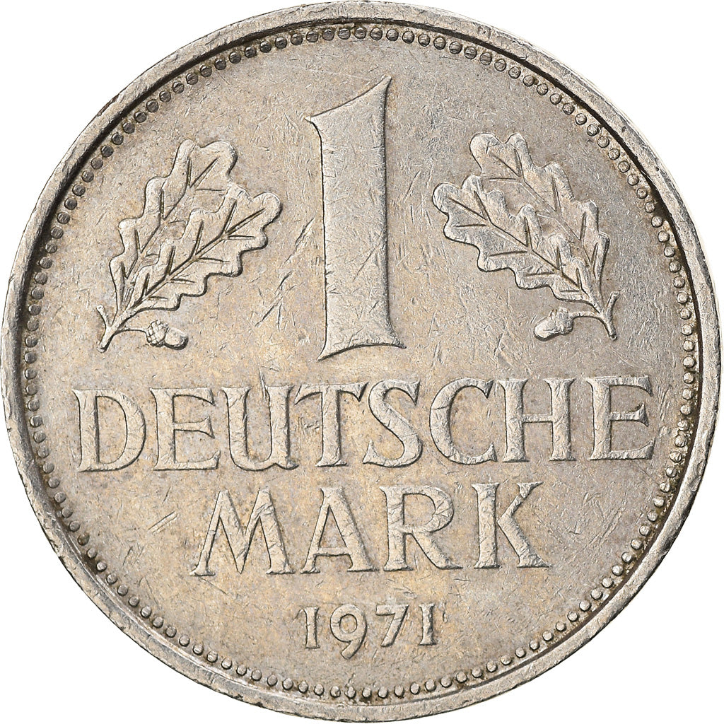 Moneda, ALEMANIA - REPÚBLICA FEDERAL, Mark, 1971, Hamburg, MBC, Cobre -