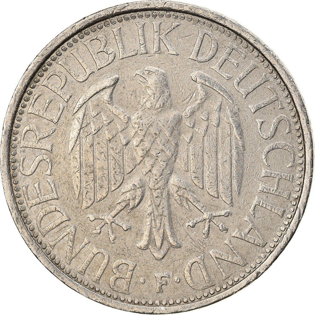 Moneda, ALEMANIA - REPÚBLICA FEDERAL, Mark, 1974, Stuttgart, BC+, Cobre -