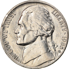 Coin, United States, Jefferson Nickel, 5 Cents, 1985, Denver, EF(40-45)