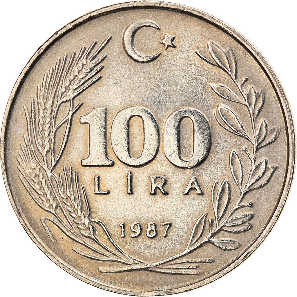 Moneta, Turchia, 100 Lira, 1987, Istanbul, SPL-, Rame-nichel-zinco, KM:967