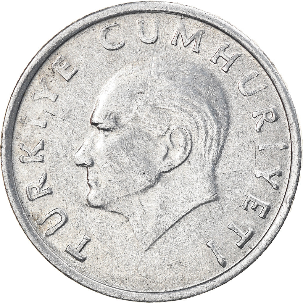 Moneta, Turchia, 10 Lira, 1987, Istanbul, BB+, Alluminio, KM:964