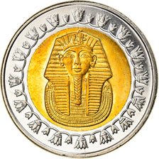 Moneda, Egipto, Pound, 2009/AH1430, Cairo, EBC+, Bimetálico, KM:940a