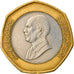 Coin, Jordan, Hussein, 1/2 Dinar, 1997/AH1417, EF(40-45), Bi-Metallic, KM:63