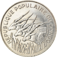 Coin, Congo Republic, 100 Francs, 1983, Paris, AU(55-58), Nickel, KM:2