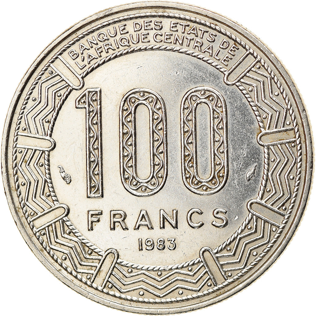 Coin, Congo Republic, 100 Francs, 1983, Paris, AU(55-58), Nickel, KM:2