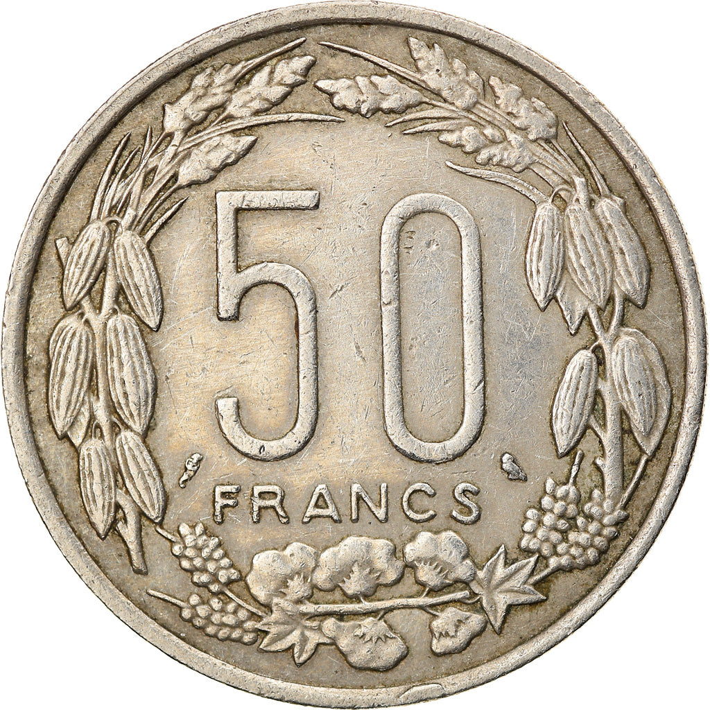 Coin, EQUATORIAL AFRICAN STATES, 50 Francs, 1961, Paris, EF(40-45)