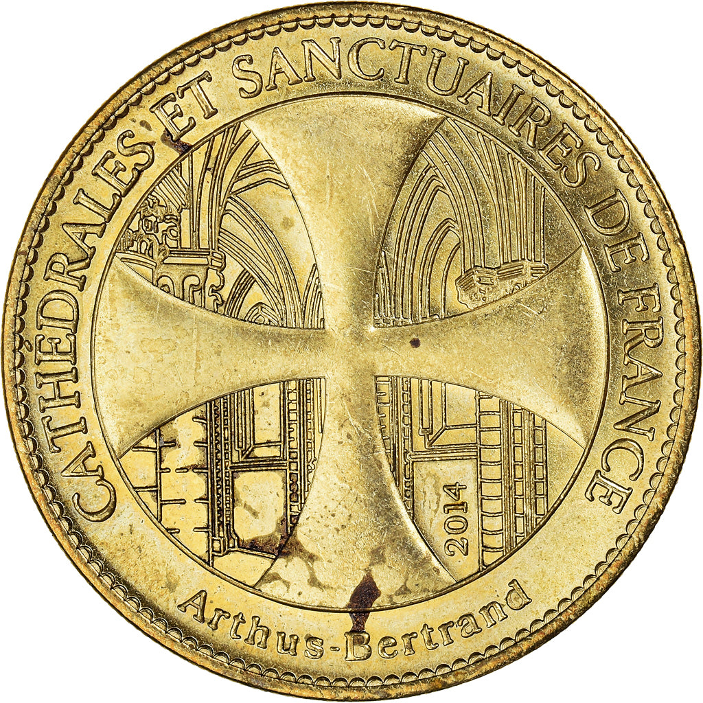 France, Token, Lisieux - Basilique - Chasse de Sainte-Thérèse, 2014, Arthus