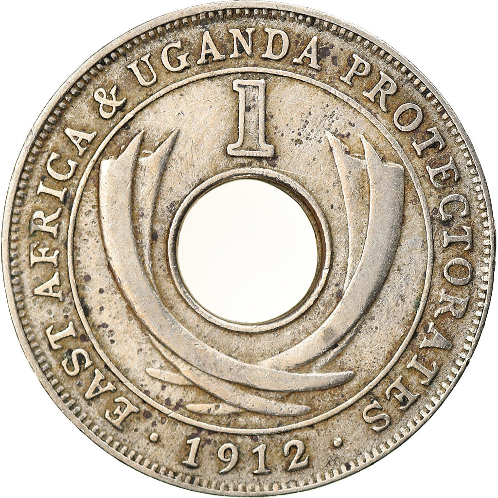Moneta, AFRICA ORIENTALE, George V, Cent, 1912, Heaton, BB, Rame-nichel, KM:7