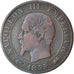 Coin, France, Napoleon III, 5 Centimes, 1855, Lyon, VF(20-25)