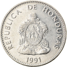 Monnaie, Honduras, 50 Centavos, 1991, TTB+, Nickel plated steel, KM:84a.1
