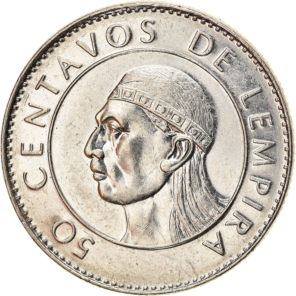 Monnaie, Honduras, 50 Centavos, 1991, TTB+, Nickel plated steel, KM:84a.1