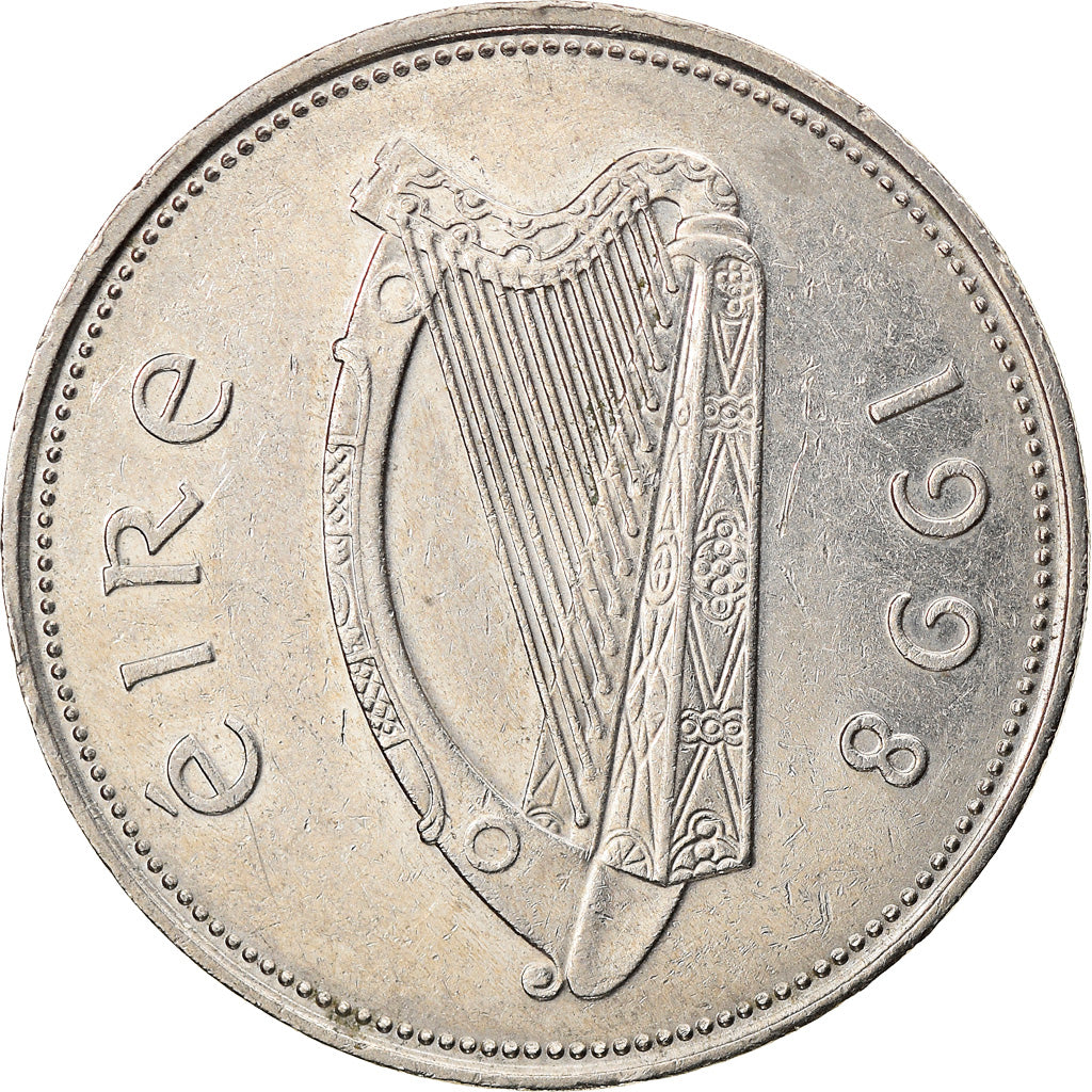 Monnaie, IRELAND REPUBLIC, Punt, Pound, 1998, TTB, Copper-nickel, KM:27