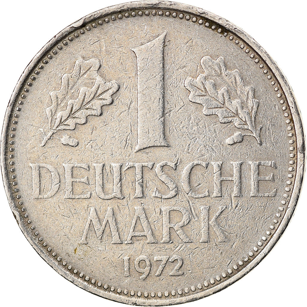 Coin, GERMANY - FEDERAL REPUBLIC, Mark, 1972, Stuttgart, EF(40-45)