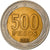Moneta, Cile, 500 Pesos, 2001, Santiago, BB, Bi-metallico, KM:235