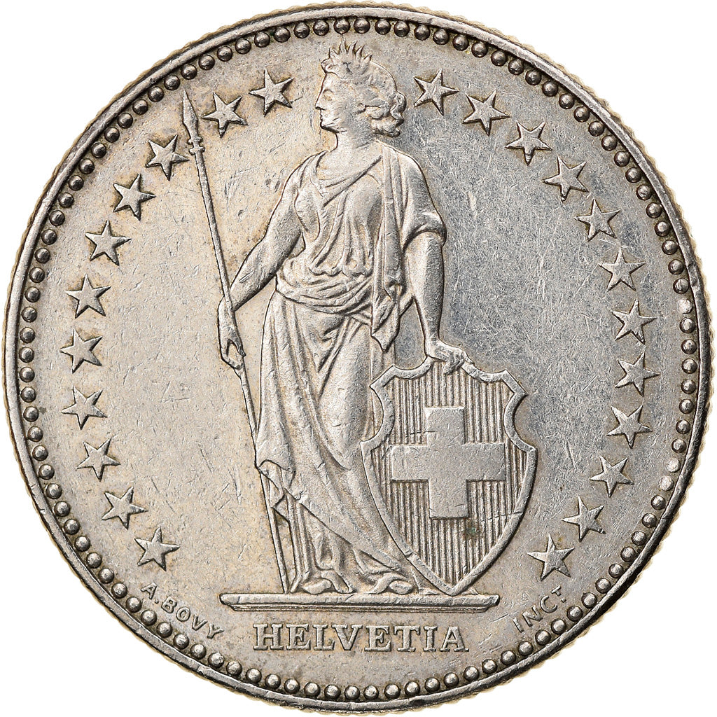 Munten, Zwitserland, 2 Francs, 1989, Bern, ZF+, Copper-nickel, KM:21a.3