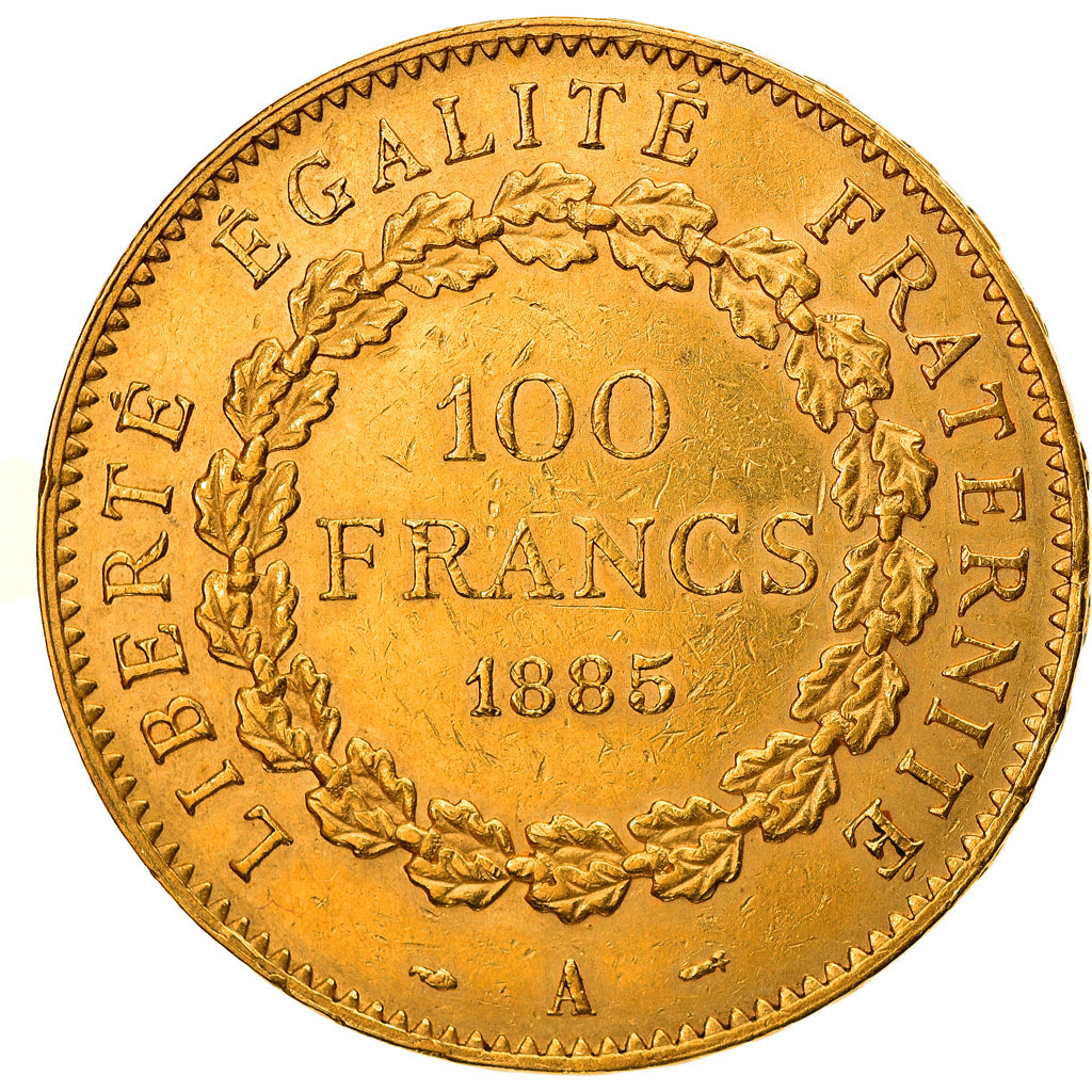 Monnaie, France, Génie, 100 Francs, 1885, Paris, TTB+, Or, Gadoury:1137, KM:832
