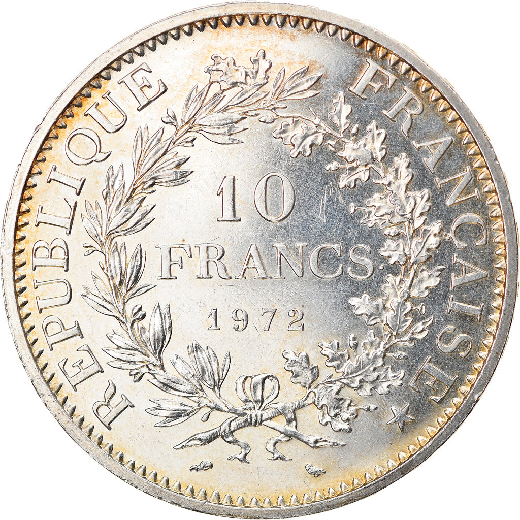 Coin, France, Hercule, 10 Francs, 1972, Paris, MS(60-62), Silver, KM:932