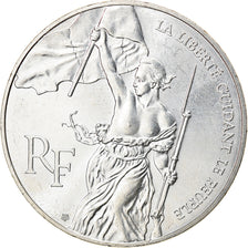 Coin, France, Liberté guidant le peuple, 100 Francs, 1993, AU(55-58), Silver