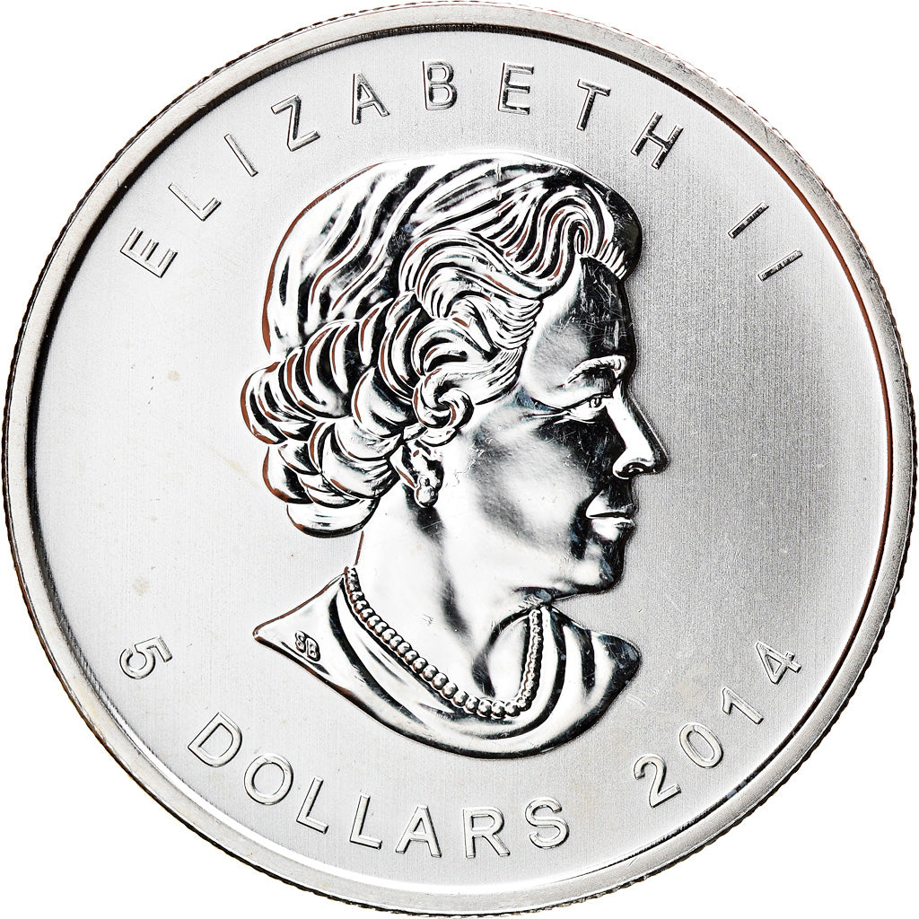 Coin, Canada, Elizabeth II, 5 Dollars, 2014, Ottawa, MS(60-62), Silver