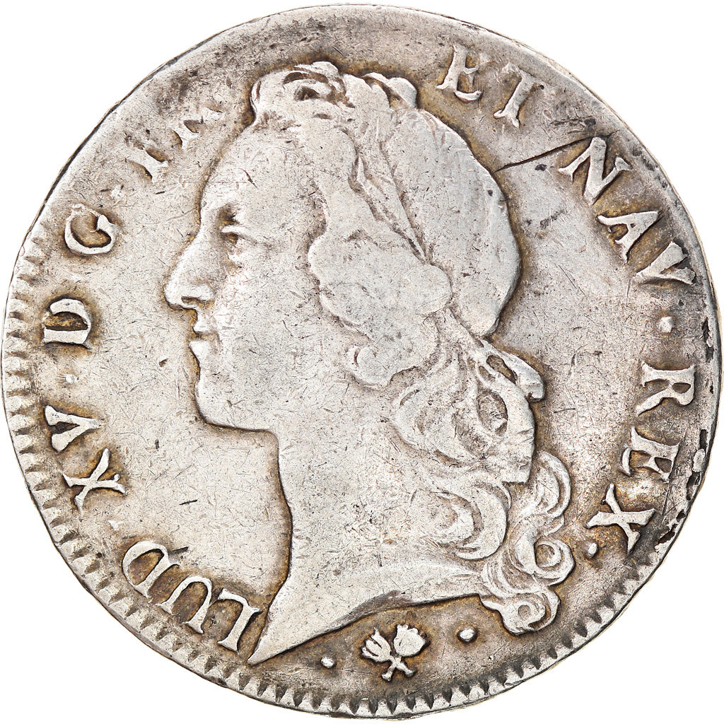 Moneta, Francja, Louis XV, Écu au bandeau, 1764, Bayonne, VF(30-35), Srebro