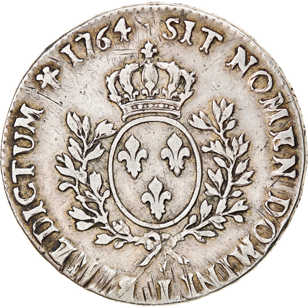 Moneta, Francja, Louis XV, Écu au bandeau, 1764, Bayonne, VF(30-35), Srebro