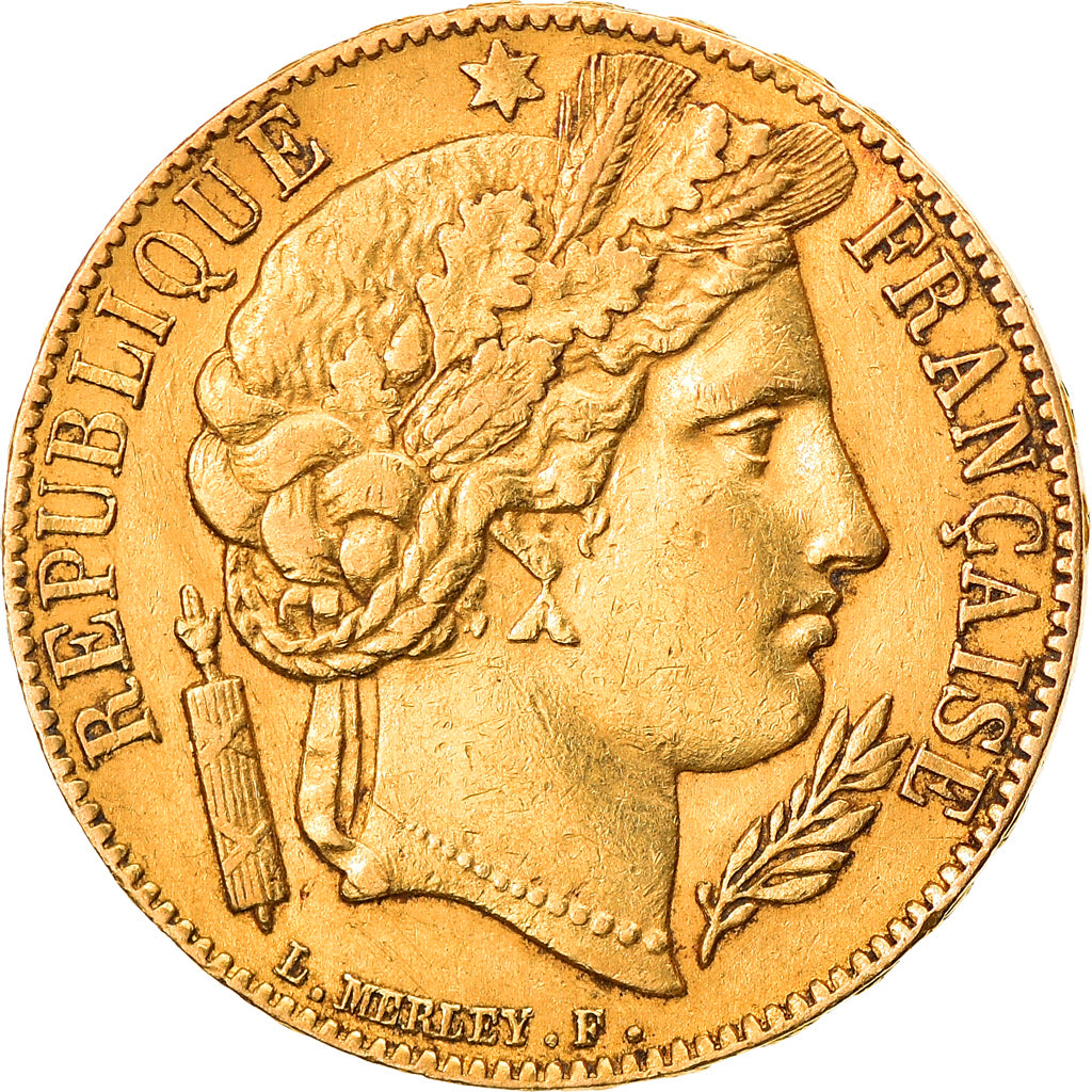 Moneda, Francia, Cérès, 20 Francs, 1851, Paris, MBC, Oro, KM:762, Gadoury:1059