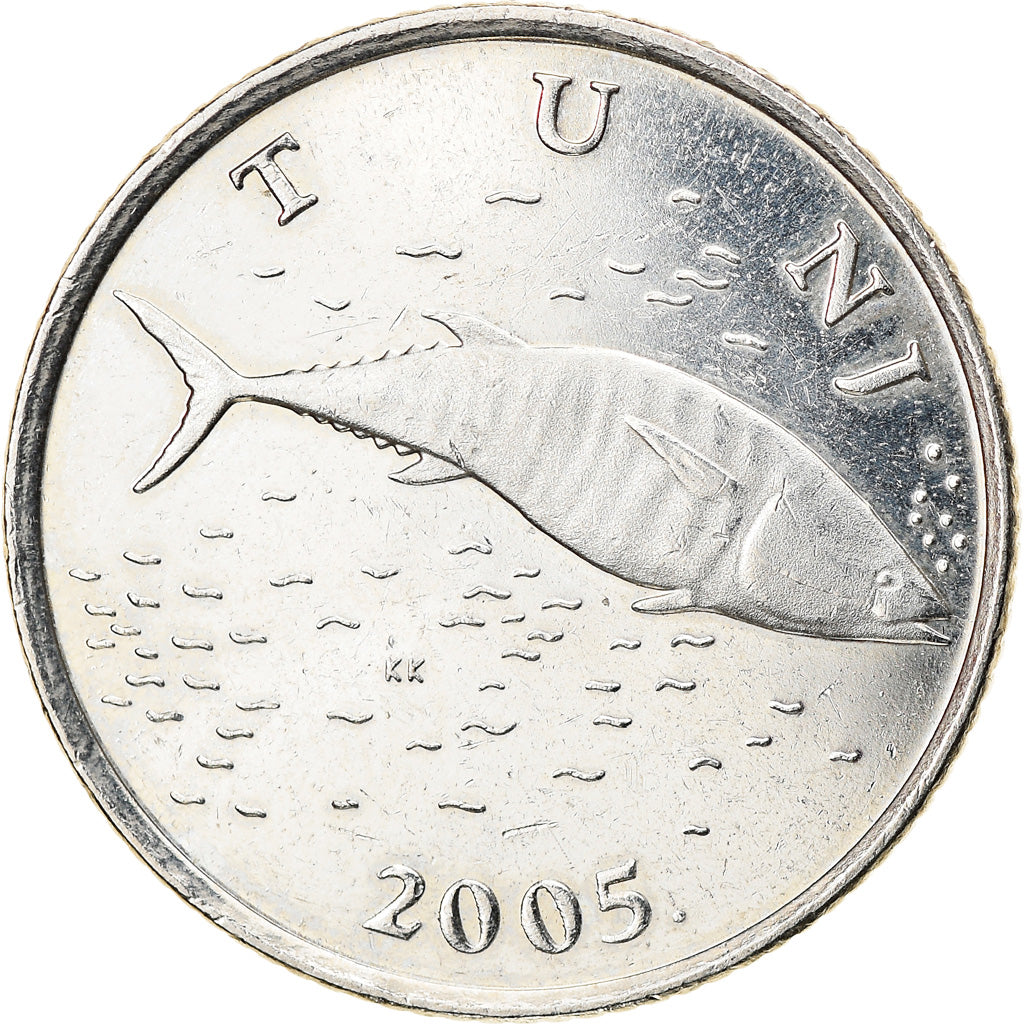 Coin, Croatia, 2 Kune, 2005, AU(50-53), Copper-Nickel-Zinc, KM:10