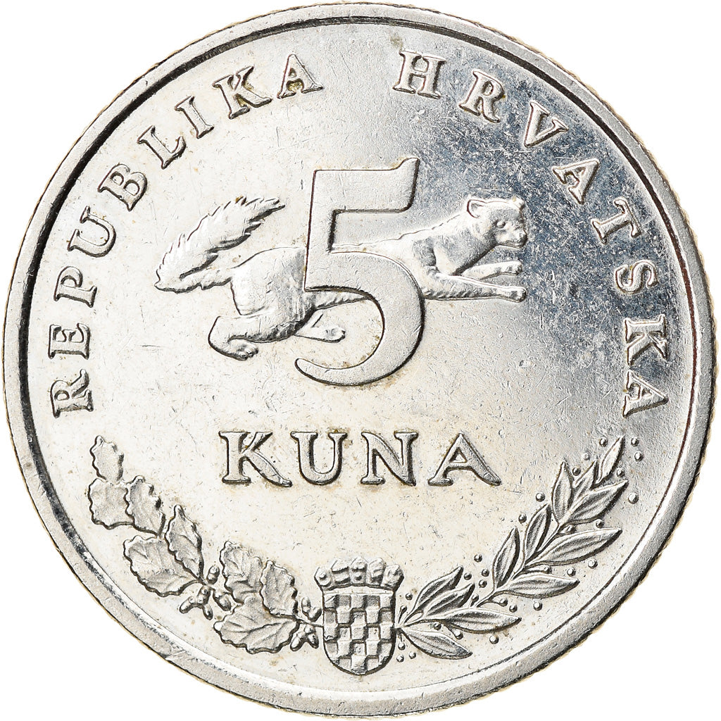 Moneta, Croazia, 5 Kuna, 2000, BB+, Rame-nichel-zinco, KM:23