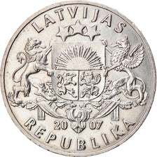 Coin, Latvia, Lats, 2007, AU(50-53), Copper-nickel, KM:12