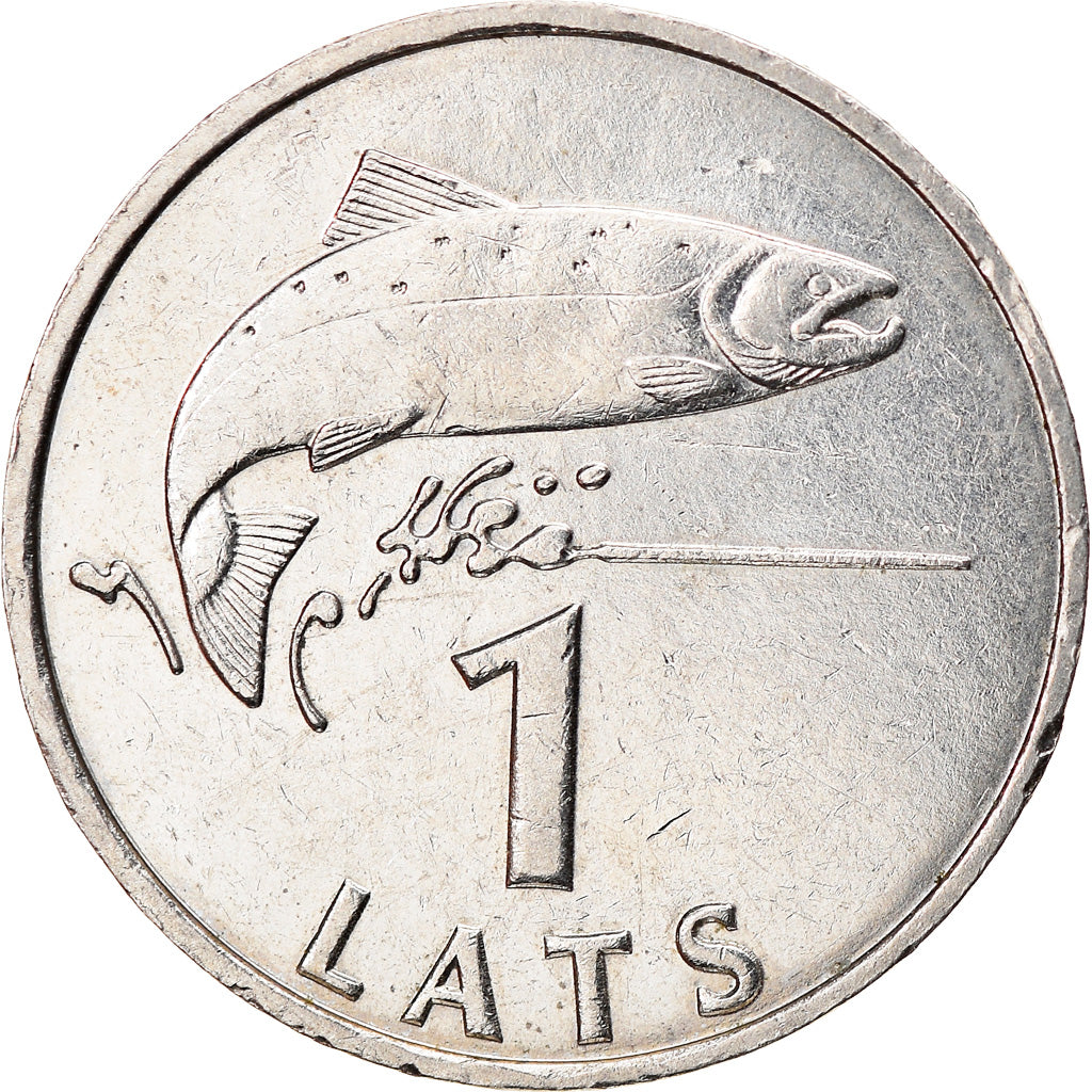 Coin, Latvia, Lats, 2007, AU(50-53), Copper-nickel, KM:12
