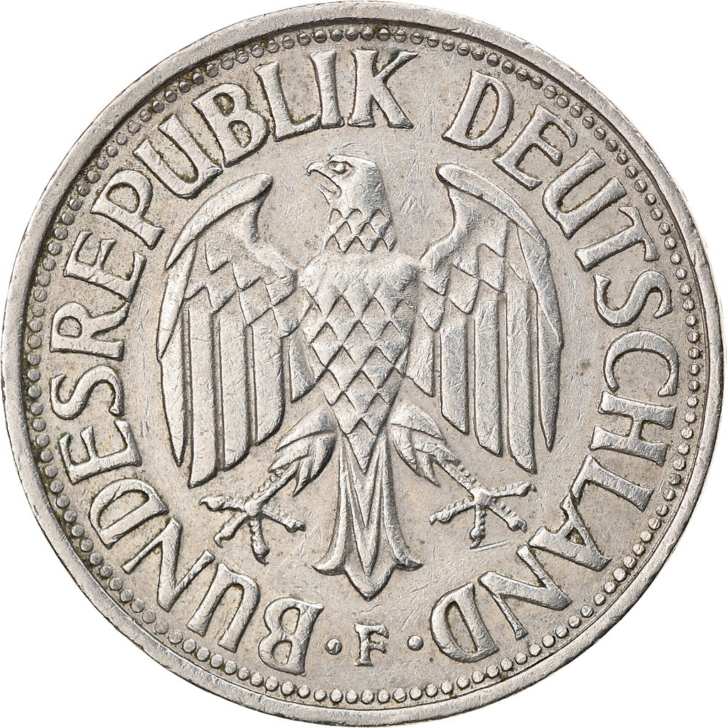Coin, GERMANY - FEDERAL REPUBLIC, Mark, 1963, Stuttgart, EF(40-45)