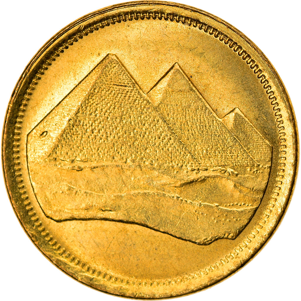 Coin, Egypt, Piastre, 1984/AH1404, AU(55-58), Aluminum-Bronze, KM:553.1