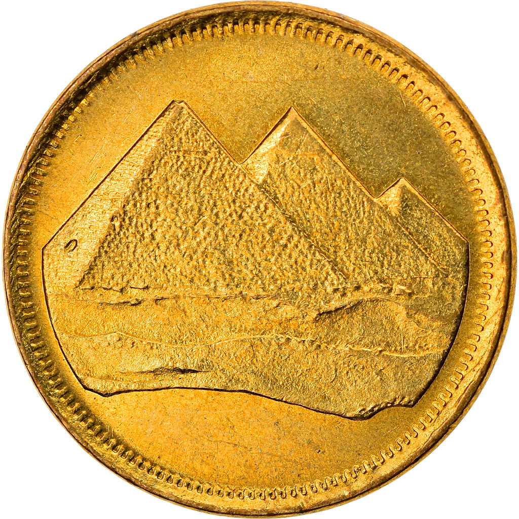 Coin, Egypt, Piastre, 1984/AH1404, AU(55-58), Aluminum-Bronze, KM:553.1