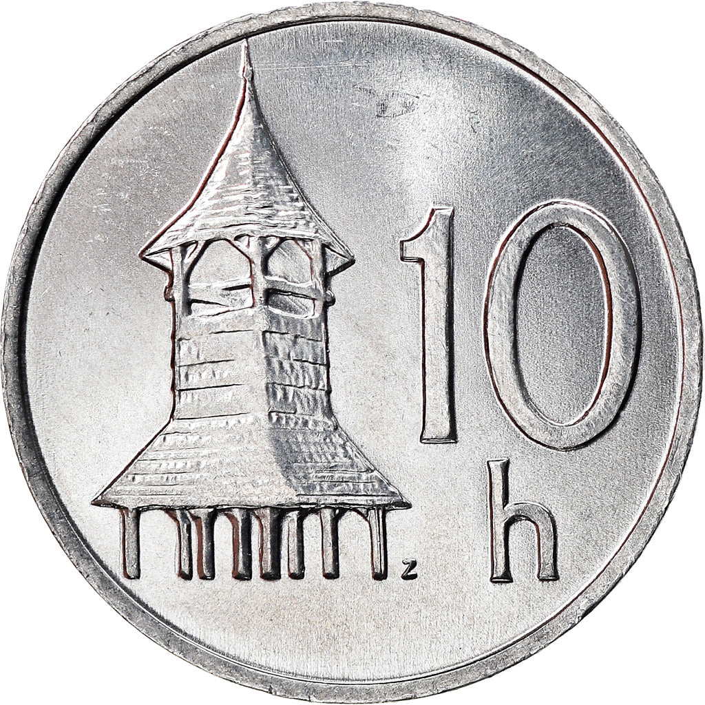 Munten, Slowakije, 10 Halierov, 2000, Kremnica, PR, Aluminium, KM:17